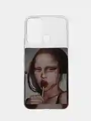 Багровый силиконовый чехол для Itel Vision 3, с принтом, с рисунком, Ител Вижен 3