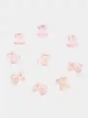 Пастельно-коралловый объемные фигурки для маникюра / Стразы для 3D дизайна ногтей