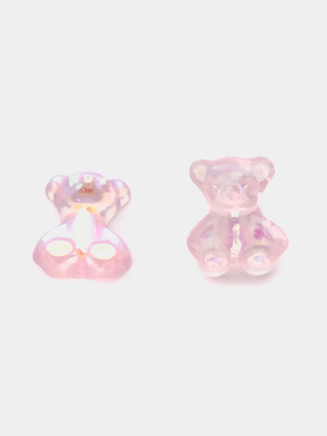 Пастельно-коралловый объемные фигурки для маникюра / Стразы для 3D дизайна ногтей
