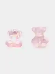 Пастельно-коралловый объемные фигурки для маникюра / Стразы для 3D дизайна ногтей
