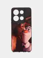 Коричневый чехол с рисунком на Infinix Note 30 (Инфиникс Нот 30)