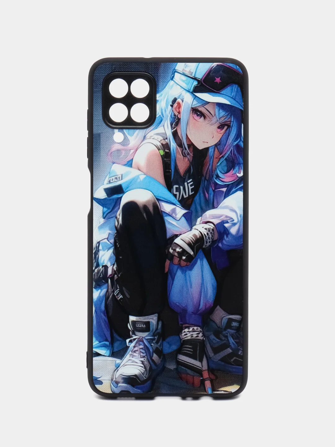 Индиго чехол на Samsung Galaxy A12 и Samsung Galaxy M12 (Самсунг Галакси А12 и М12), с рисунком