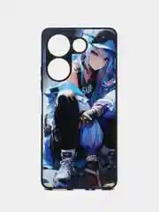 Индиго чехол на Tecno Camon 20 и Tecno Camon 20 Pro 4G (Текно Камон 20, Камон 20 Про), с рисунком