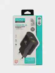 Черный зарядное устройство, USB to Type-C, 20W