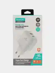 Белый зарядное устройство FaizFull Fc-76, USB to Type-C, 20W