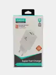 Белый сетевое зарядное устройство FaizFull Fc-62, USB, 18W