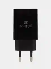 Черный сетевое зарядное устройство FaizFull Fc-62, USB, 18W