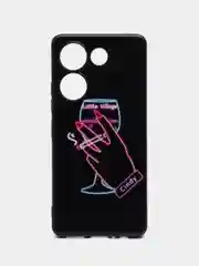 Голубой силиконовый чехол для Tecno Camon 20 Pro 4G, Camon 20 4G, с принтом, с рисунком