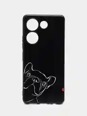 Песочный хаки силиконовый чехол для Tecno Camon 20 Pro 4G, Camon 20 4G, с принтом, с рисунком