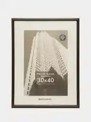 Рамка для фотографий на стену А3 30х40 см, пластик, черная, Brauberg Original, 391230