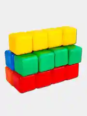 Алый набор цветных развивающих кубиков Смешарики для детей, 20 штук