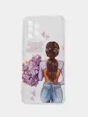 Сиреневый силиконовый чехол на Samsung Galaxy A32 (Самсунг А 32)