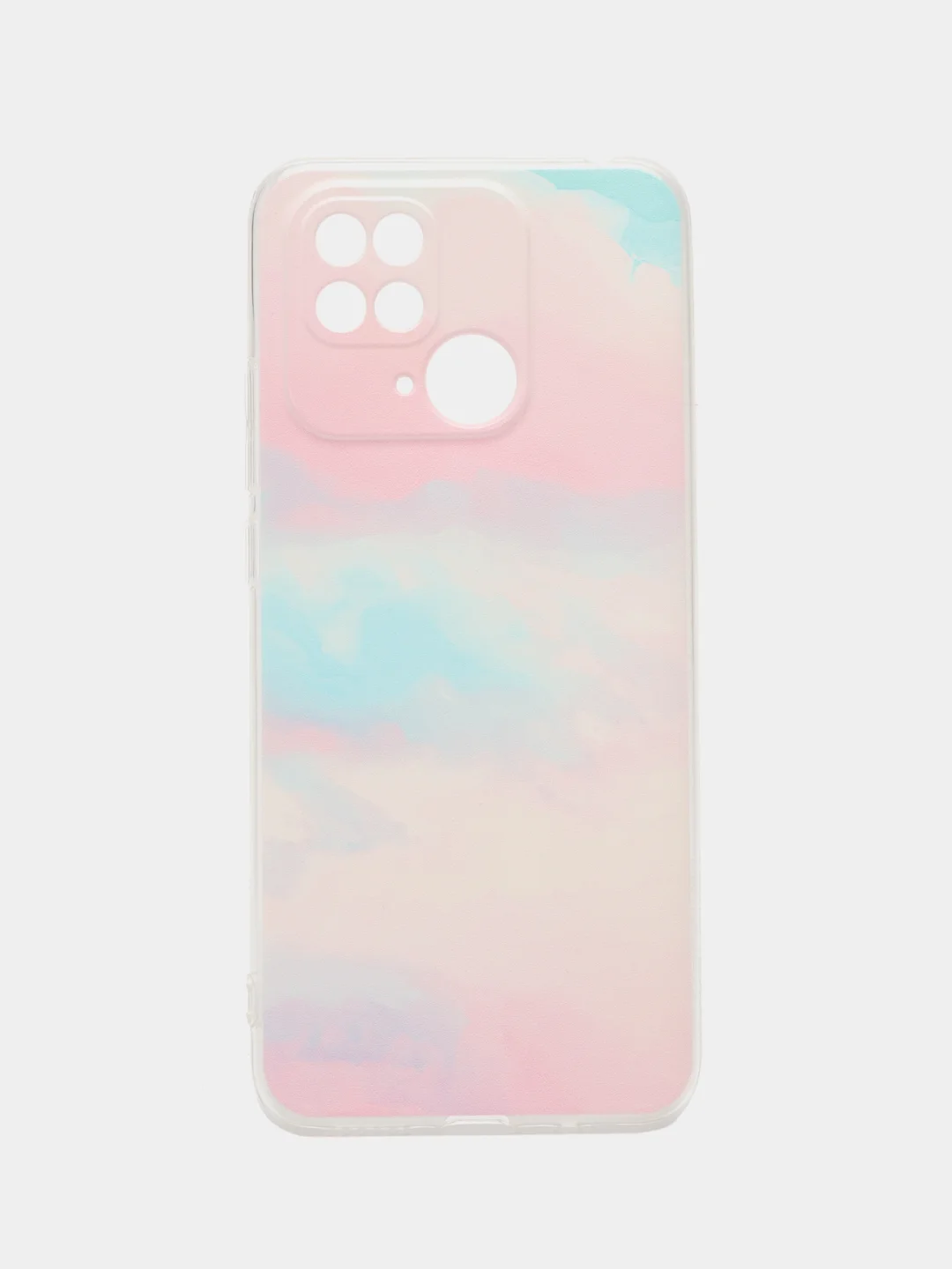 Пудровый силиконовый чехол на Xiaomi Redmi 10C (Сяоми Редми 10С)