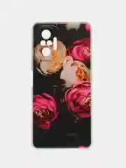 Кораллово-розовый силиконовый чехол на Xiaomi Redmi Note 10 Pro (Сяоми Редми Нот 10 Про)