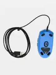 Лазурный комплект: мышь Logitech G102 (синяя, черная, белая), коврик и противоскользящие коньки