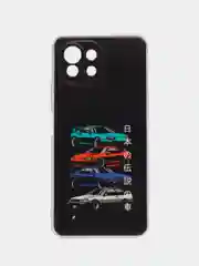 Хром силиконовый чехол на Xiaomi Mi 11 Lite/5G NE (Сяоми Ми 11 Лайт/5G NE)