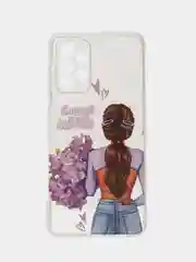 Сиреневый силиконовый чехол на Samsung Galaxy A52/A52s (Самсунг А52/A52s)