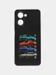 Хром силиконовый чехол на Realme C33 (Реалми С33)