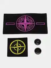 Бежевый комплект нашивок в стиле Stone Island, патч