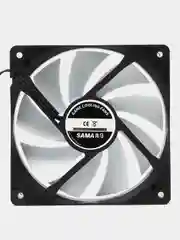 Вентилятор для компьютера, 120 х 120 мм, SAMA Game Storm White (3 pin + Molex)