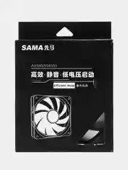 Вентилятор для компьютера, 120 х 120 мм, SAMA Game Storm White (3 pin + Molex)