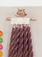 Разноцветный свечки для торта, неоновые, спираль, 10 штук