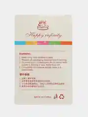 Конфетный свечки для торта, неоновые, спираль, 10 штук