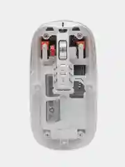 Белый мышь беспроводная компьютерная, прозрачная, Bluetooth, 2.4Ггц