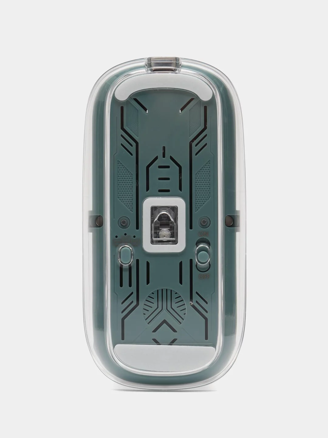 Белый мышь беспроводная компьютерная, прозрачная, Bluetooth, 2.4Ггц