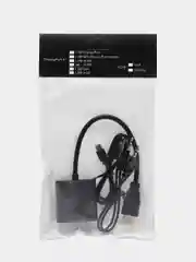 Адаптер переходник HDMI - VGA, с jack 3,5 мм, и кабелем microUSB для питания
