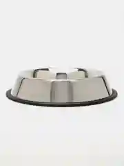 Миска для животных металлическая с резиновой подставкой DUVO+ , L - 25 см/ 950 мл