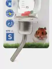 Поилка для грызунов, стеклянная, с морковкой DUVO+, 177 мл