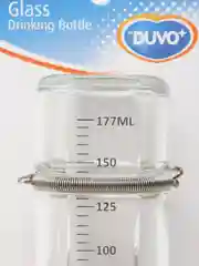 Поилка для грызунов, стеклянная, с морковкой DUVO+, 177 мл