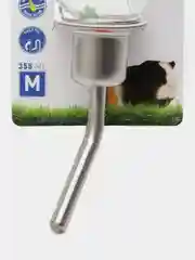 Поилка для грызунов стеклянная с морковкой DUVO+, 355 мл