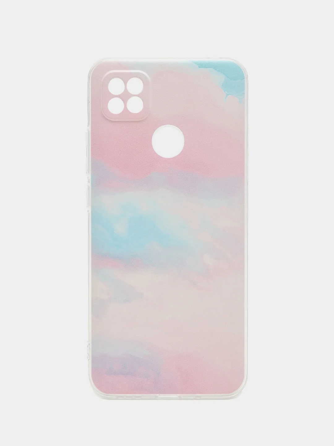 Пудровый силиконовый чехол на Xiaomi Redmi 9C (Сяоми Редми 9C)