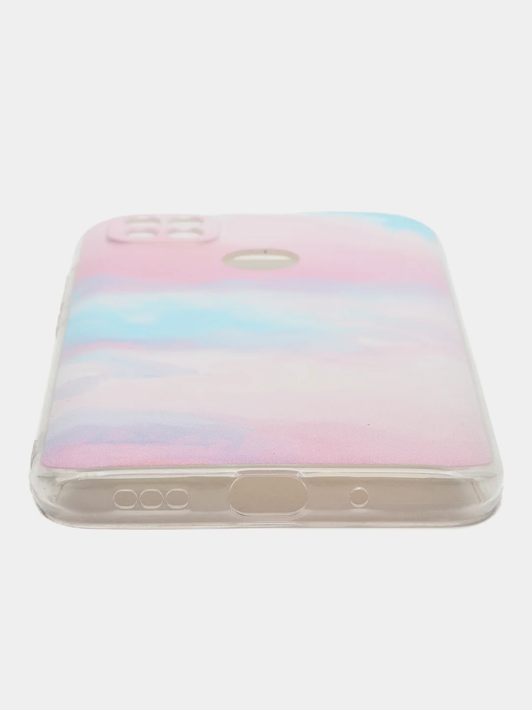 Пудровый силиконовый чехол на Xiaomi Redmi 9C (Сяоми Редми 9C)