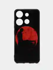 Сиреневый силиконовый чехол для Infinix SMART 7, с принтом, с рисунком, Инфиникс Смарт 7