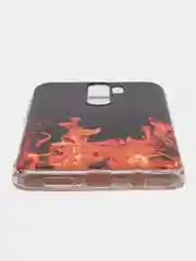 Оранжевый силиконовый чехол на Xiaomi Redmi Note 8 Pro (Сяоми Редми Нот 8 Про)