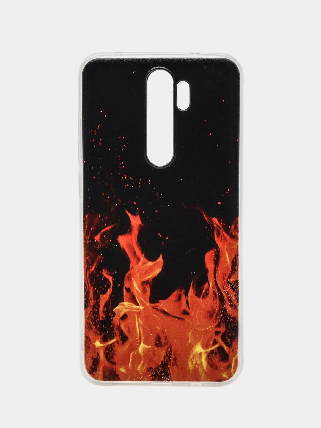 Оранжевый силиконовый чехол на Xiaomi Redmi Note 8 Pro (Сяоми Редми Нот 8 Про)