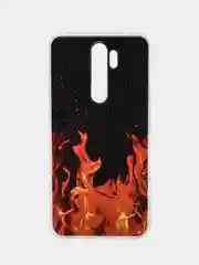 Оранжевый силиконовый чехол на Xiaomi Redmi Note 8 Pro (Сяоми Редми Нот 8 Про)