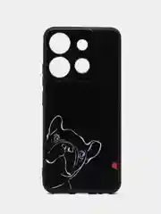 Песочный хаки силиконовый чехол для Infinix SMART 7, с принтом, с рисунком, Инфиникс Смарт 7