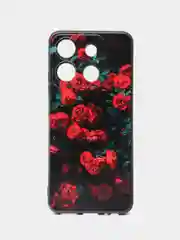 Оранжевый силиконовый чехол для Infinix SMART 7 HD, с принтом, с рисунком (Инфиникс Смарт 7 ХД)