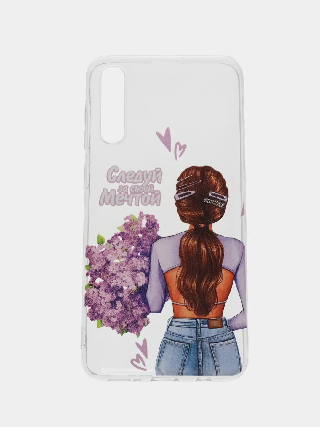 Сиреневый силиконовый чехол на Samsung (Самсунг) Galaxy A50 / A30S