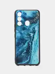 Тёмно-бирюзовый силиконовый чехол для Itel Vision 3 PLUS, с принтом, с рисунком, Ител Вижен 3 Плюс
