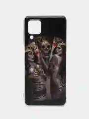 Оливковый силиконовый чехол на Samsung Galaxy A12 / M12 (Самсунг А12 / М12)