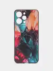 Фиолетовый чехол для Xiaomi Redmi 12 (Сяоми Редми 12), с принтом