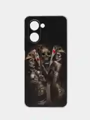 Оливковый силиконовый чехол на Realme C33 (Реалми С33)