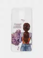 Сиреневый силиконовый чехол для Xiaomi Redmi Note 9S/Note 9 Pro (Сяоми Редми Нот 9С/Нот 9 Про)