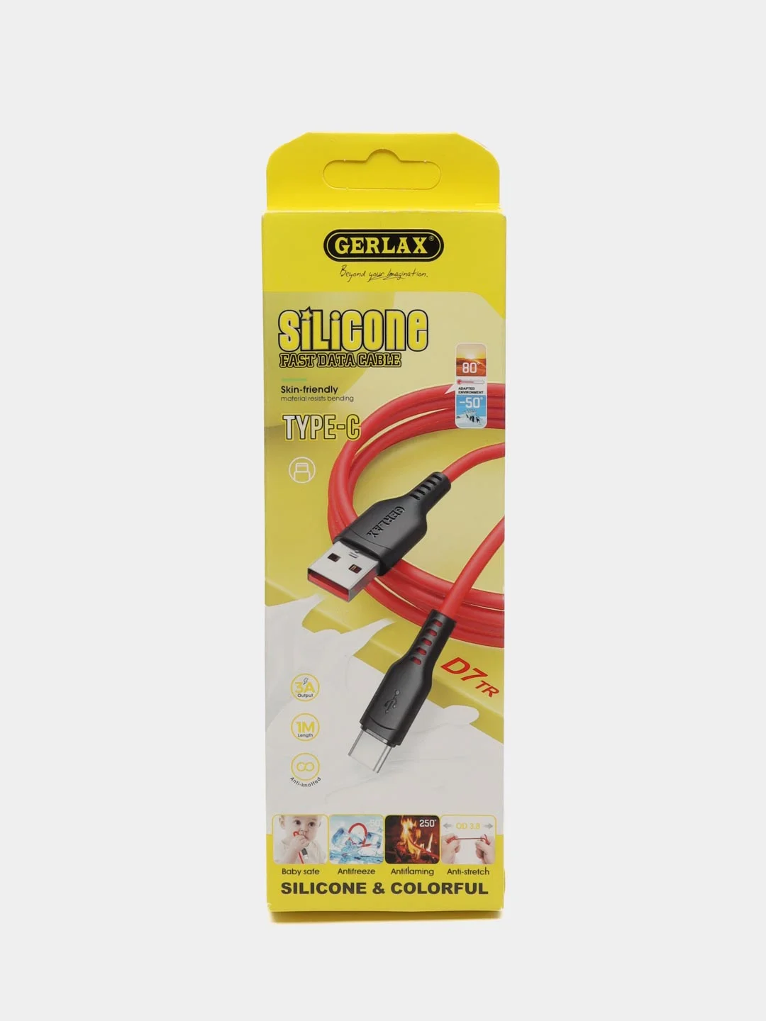 Белый кабель морозостойкий Type-C/ Micro USB/ Lightning iPhone силиконовый