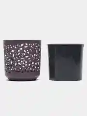 Фиолетовый кашпо Leaves